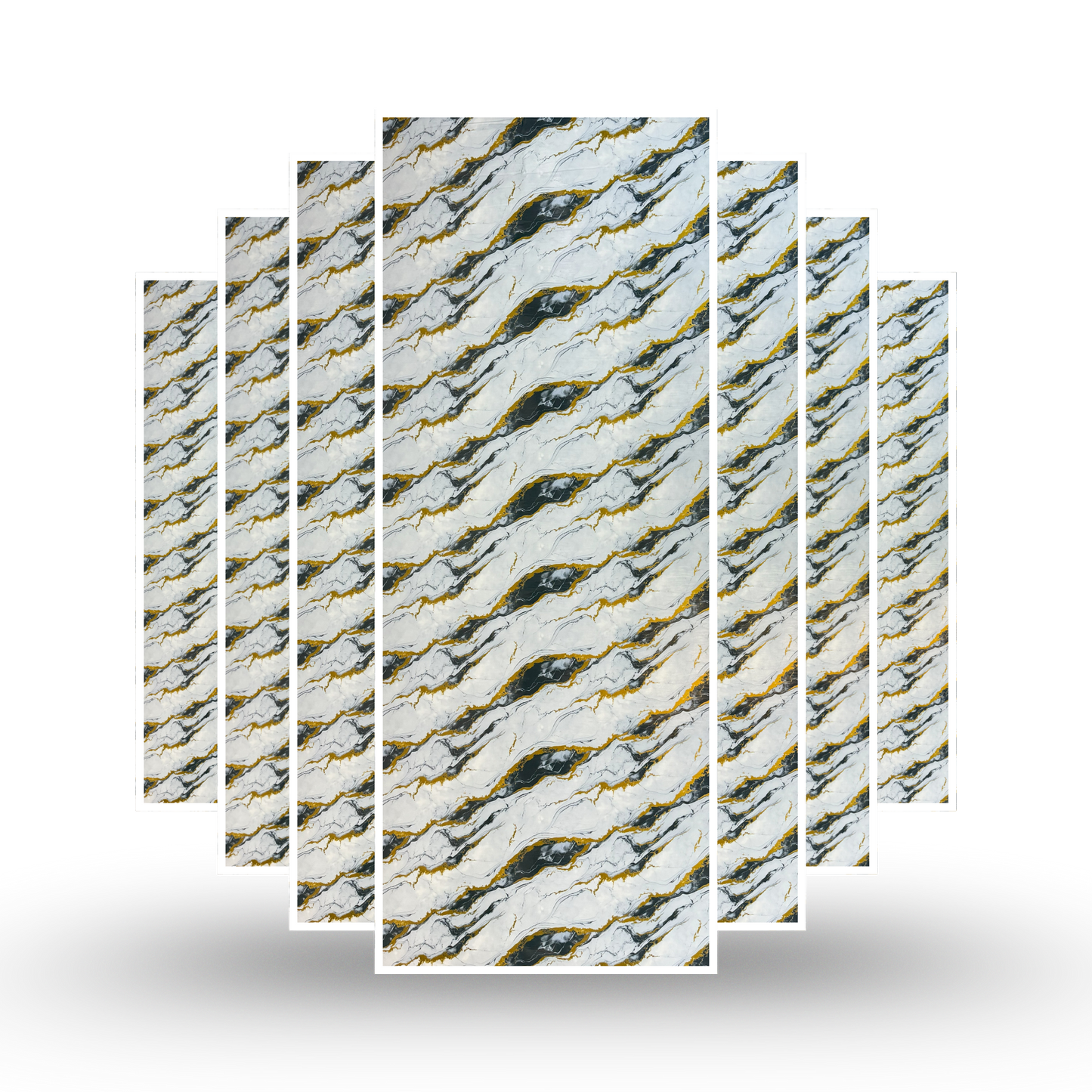 Classic Gold Rush Marble | Premium UV Peel & Stick Film | 4 x 10 Feet | 1 Roll