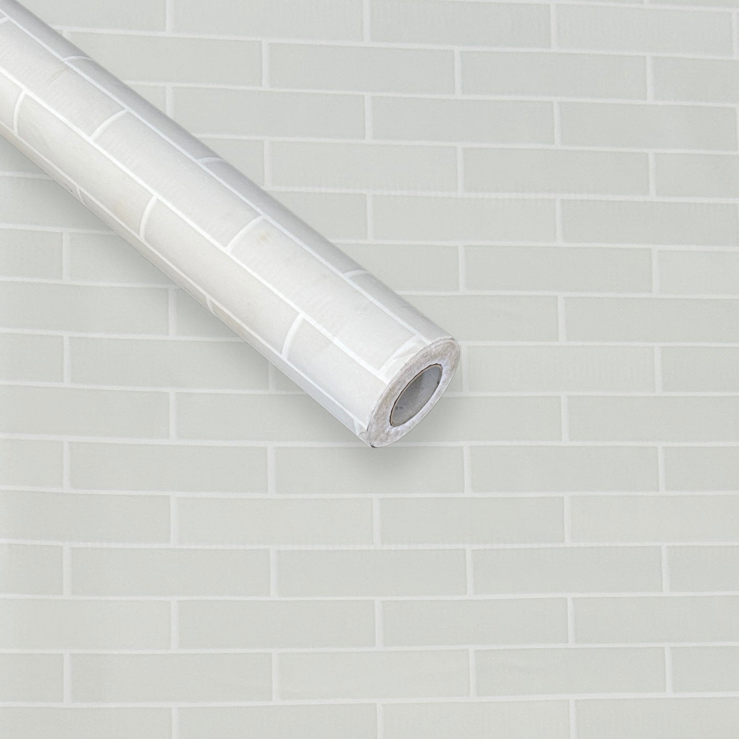 White Brick Pattern Sticker Wallpaper | Clean Minimalist Design | 120 x 180 cm