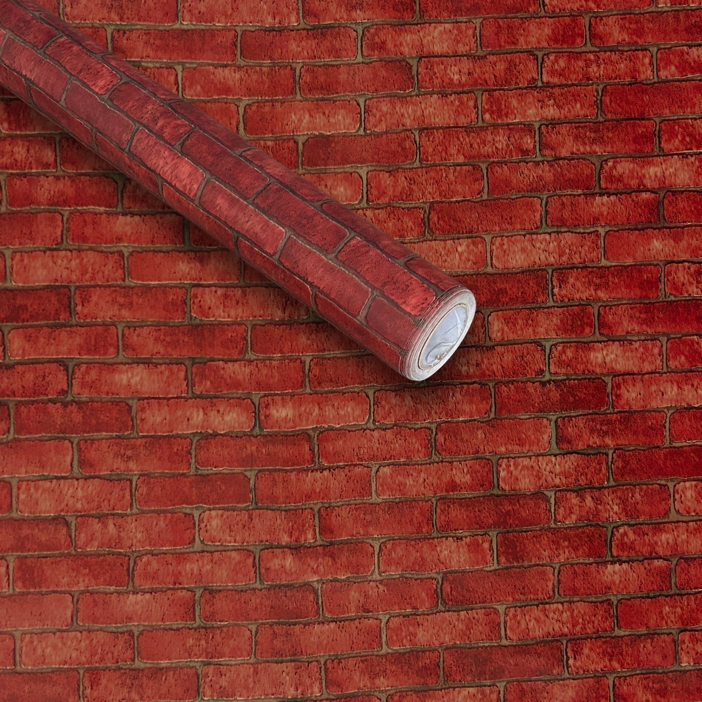 Red Brick Design Sticker Wallpaper | Rustic Brick Pattern | 120 x 180 cm