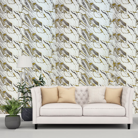 Urban Elegance Marble | Premium UV Peel & Stick Film | 4 x 10 Feet | 1 Roll