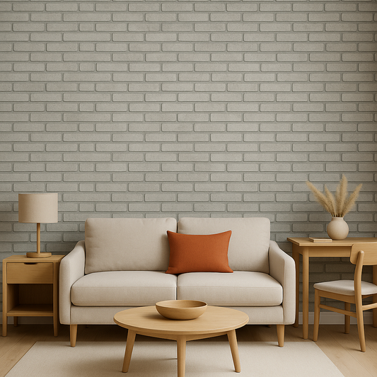 Rustic Grey Brick Sticker Wallpaper | Vintage Urban Wall Look | 120 x 180 cm